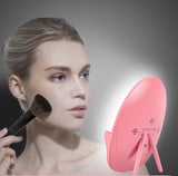 New Wreless Charging Led Makeup Mirror With Light Support Mobile PhoneWireless Charging Dressing Mirror Folding Girl Portable