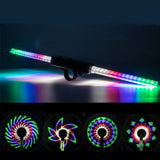 Bicycle Spoke Light IPX5 Water Resistant Bike Front Rear Wheel Light for 24'' and Above Bikes with Standard Spokes Bike Parts