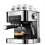 1.6L 220V 20Bar Espresso Coffee Maker Machine Small Semi Automatic Cappuccino Italian Steam Type Milk Frother Touch Panel