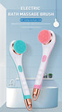 5 In1 Electric Bath Brush Non-slip Cleaning Exfoliation Massage Shower Bathroom Brush Scrub Skin Back Body Massage Health Care