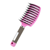 Women Hair Scalp Massage Comb Bristle&Nylon Hairbrush Wet Curly Detangle Hair Brushes for Salon Hairdressing Styling Tools