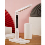LED Desk Lamp, Eye Protection Reading Folding Lights Contact Bedroom Bedside Lamp with Charging and Plugging