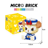 Cartoon Animals Micro Blocks Mini Building Bricks DIY 3D Model Toys Miniature Blocks Kids Gift