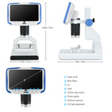 Andonstar AD205 Digital Desktop Mini Microscope with 5 Inch LCD Screen Student Educational biologic for Kids Children Gift
