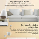 WiFi Temperature Humidity Monitor Wireless Smart Indoor Hygrometer Thermometer ,Works with Alexa Google Home