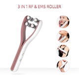 Electric Face&amp;Body Slimming V-shape Massager EMS&amp;RF Skin Lifting Rolling Slimmer Anti-Cellulite Double Chin Fat Remove Roller