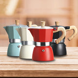 Moka Pot Hand Brewed Coffee Pot Household Italian Espresso Coffee Machine Espresso Bottom Filter Pot High Pressure Extraction
