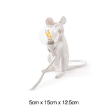 Mouse Desk Lamps Seletti Morden LED Bedside Table Lamp For Home Bedroom Decoration Art deco Rat Night Lights EU/AU/US/UK Plug