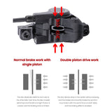 MEROCA Bike Oil Disc Brake MTB Hydraulic Disc Brake Kit Front Rear Bicycle Brake Calipers Clamps with 160mm Rotors for MTB Bike