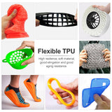TPU Filament 1.75mm 0.5kg High Accuracy Flexible TPU 3D Printer Filament for Printing Keyrings Insoles Mobile Phone Cases