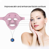 3D Face Mask Lift Massager Electric EMS Vibration Tightening Device Skin Rejuvenation Anti-Wrinkle Acne Removal Magnet Beauty