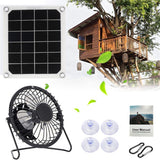 10W Solar Panel Powered Fan Mini Ventilator Monocrystalline with  Solar Exhaust Fan for Greenhouse Motorhome Chicken