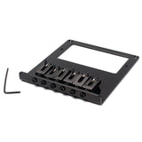 6 Saddle Tele Bridge Tailpiece Tele Humbucker TL Guitar Bridge for Telecaster Guitar Black
