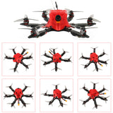 X6 175mm FPV Frame Flysky TX FPV Goggles F4 Pro Flight Controller Built in OSD BEC MT1204-5000kv Motor 3016 Props 1200TVL Camera