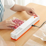 220V/110 Vacuum Sealer Kitchen Packaging Machine Household Food Film Sealer Vacuum Packer Keep Food Fresh with 10pcs Storage Bag