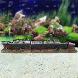 Aquarium Fish Tank Polyresin Titanic Boat Ship Wreck Ornament Fish Tank Aquarium Pet Underwater Decor Viewing Decorations