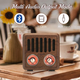 Wood Retro Radio Digital FM Radio Digital linternet Radio Portable FM Radio Mini Bluetooth Speaker Old Fashioned Classic Style