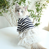 New Cat Dog Dress Puppy Skirt Tutu Dogie Small Dog Clothes Summer Yorkshire Chihuahua Maltese Pomeranian Clothing Pet Dresses XS