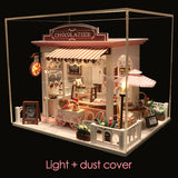 DIY MINI Doll House Miniature DIY Dollhouse With Furnitures Wooden House Waiting Time Toys For Children Birthday Gift C007
