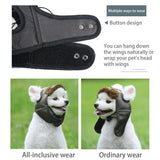 1pcs Autumn Winter Aviator Cap Mascot Costume Cosplay Windproof Pilot Cap for Small Medium Large Dog