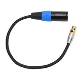 XLR Male to Mini XLR Female Cable Professional 3 Pin XLR Cable Adapter for Camera Mixer Microphone Recorder