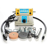 220V/110V 350W Stone Polishing Machine DIY Woodworking Jade Jewelry Dental Bench Lathe Machine Grinding Machine Sanding Tools