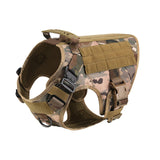 Dog Tactical Harness Training Working Adjustable Metal Buckle High Quality Nylon Material Vest for Large Dogs German Shepherd