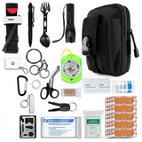 SOS Wilderness Emergency Survival Kit and First Aid Kit Professional Survival Gear Emergency Tool for Camping Adventures Fishing
