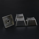 Stainless Steel Direction Arrow Keycaps For Cherry Mx Switch Mechanical Gaming Keyboard QWERASDF Backlit Metal Keycaps