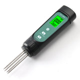 3-In-1 Digital Soil Tester LED Screen with Backlight Soil EC/Humidity/Temperature Meter Plant Moisture Meter Hygrometer