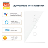 Smart Home New WiFi US/AU 2-way Control Touch Switch 1 2 3 Gang Automatical Glass Panel Work with Google Home Alexa