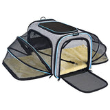 Pet Dog Cat Carrier Bag Expandable Foldable for Cat Puppy Portable Travel Carrying Reflective Tote Bag Handbag Pet Accessories