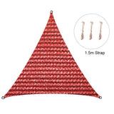 Triangle Quadrangle Easy Install Sun Block Outdoor Garden Lawn Shade Sail Canopy Sunscreen HDPE Patio Backyard Breathable Solid