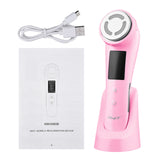 5 in 1 Beauty Machine EMS Photon Skin Rejuvenation Facial Cleansing Hot Compress Lifting Firming Wrinkle Remover Skin Care Tools