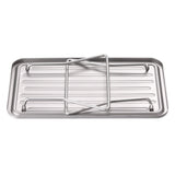 Portable Outdoor Folding Camping Grill Titanium BBQ Grill Grate Ultralight Mini Table for Camping Hiking Picnic Barbecue