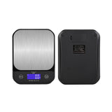 Digital Kitchen Food Scale IP67 Waterproof Stainless Steel Weighing Scale 10kg/1g 5kg/0.1g USB Charging LCD Electronic Scale