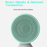 6 In 1 Hot Cool Face Cleansing Brush Electric Facial Brush Deep Cleaning Pore Cleaner LCD Vibration Lifting Skin Firming Massage