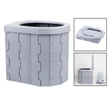 Outdoor Portable Toilet Folding Travel Commode Toilet Seat ABS Plastic Car Multiple Function Toilet Home Storage Stool