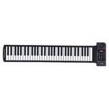 Portable Silicon 61 Keys Roll Up Piano Electronic MIDI Keyboard with Built-in Loud Speaker