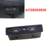 A1728202826 Car Dashboard USB Sockets For Mercedes-Benz C200 C260 C300 E300 GLA200 USB Hub Integrated Line Interface