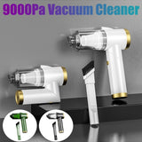 9000Pa Car Vacuum Cleaner Wireless Vacuum Cleaner Handheld Auto Vacuum Home & Car Dual-Use Strong Mini Cleaner