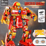 MOC Iron Beasts Steel RC Robot Model Bricks DIY APP Remote Control Motorized Electric Robot Building Blocks Toys for Kids Gifts