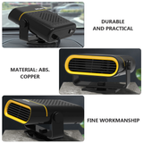 1pc Useful Auto Heater Portable Convenient Car Defogger Durable Car Heater