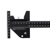 Aluminum Alloy Scale Metric Measure Scribing Ruler Woodworking Marking Tool N58C