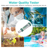 6 in 1 Digital Water Quality Tester Water Quantity Monitor PH/ EC/ TDS/ SALT/ G.S/ Temperature Portable Testing Meter Analyzer