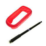 Extendable Telescopic Gain Antenna (Black) + Silicone Protect Case Skin for Garmin Alpha 100 Alpha100 Handheld GPS Accessories