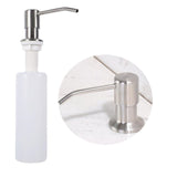 Soap Dispenser Kitchen Sink Deck Mounted Bathroom 300ml ABS Plastic Chrome Polished Black Liquid Soap Dispenser Bottle