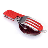 Outdoor Tableware Portable Stainless Steel Cutlery Fork Spoon Picnic Travel Tableware For Camping Equipment Cooking supplies