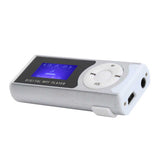 Portable Sports MP3 Music Player Mini Back-Clip LCD Mini Screen Music Media with Earphone Support Flashlight Mode