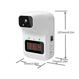 Automatic Digital Thermometer Outdoor Infrared Thermometer Digital Wall Mounted Forehead Fever Termometer For Baby Adults White